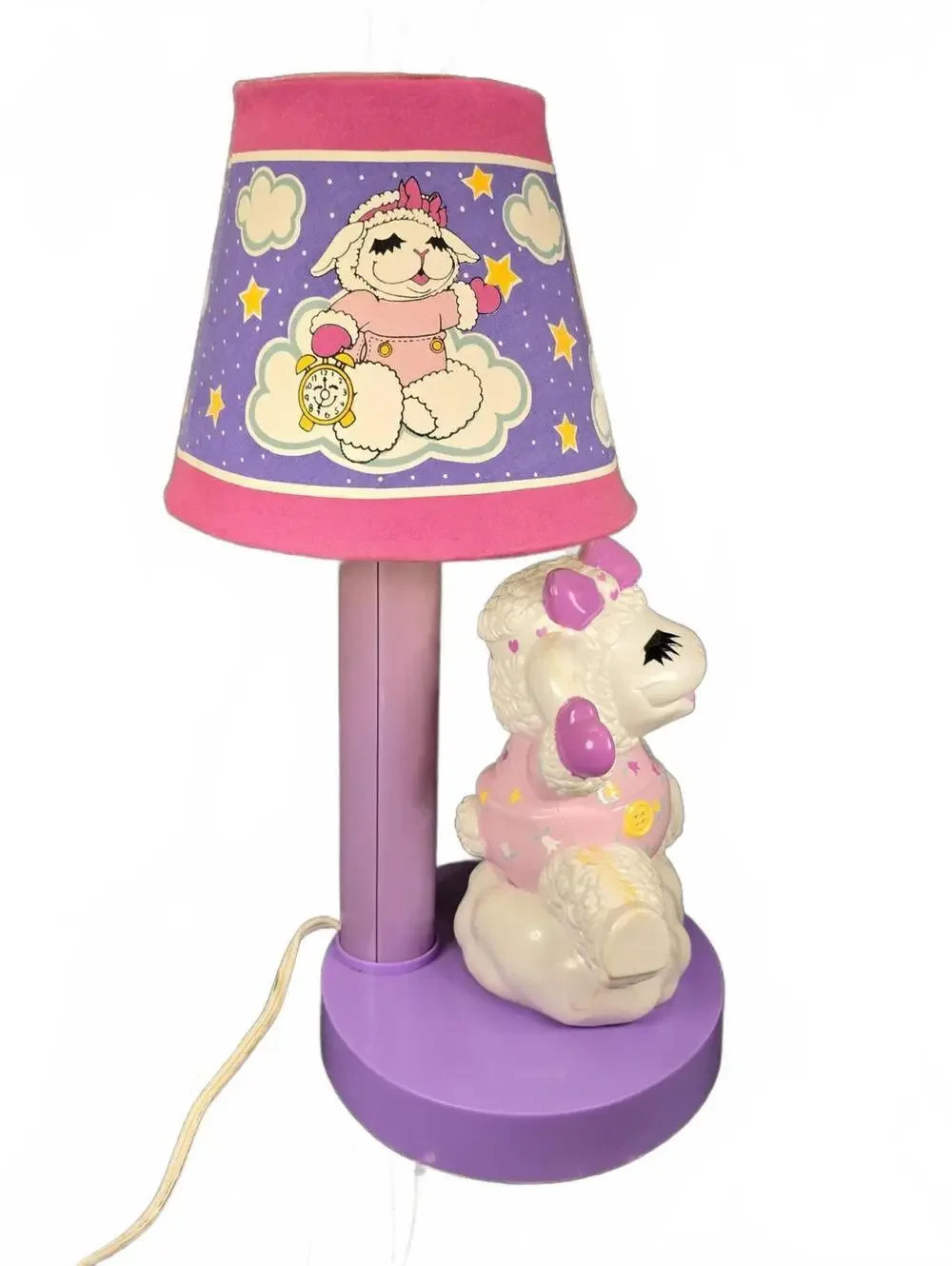 Vintage 1993 Lamb Chop Lamp Shari Lewis Enterprises Nursery Decor Retro